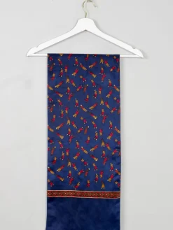 Men's Vintage Scarf With Golfer Pattern