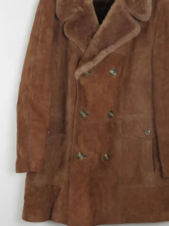 Men's Vintage Sheepskin 3/4 Coat L