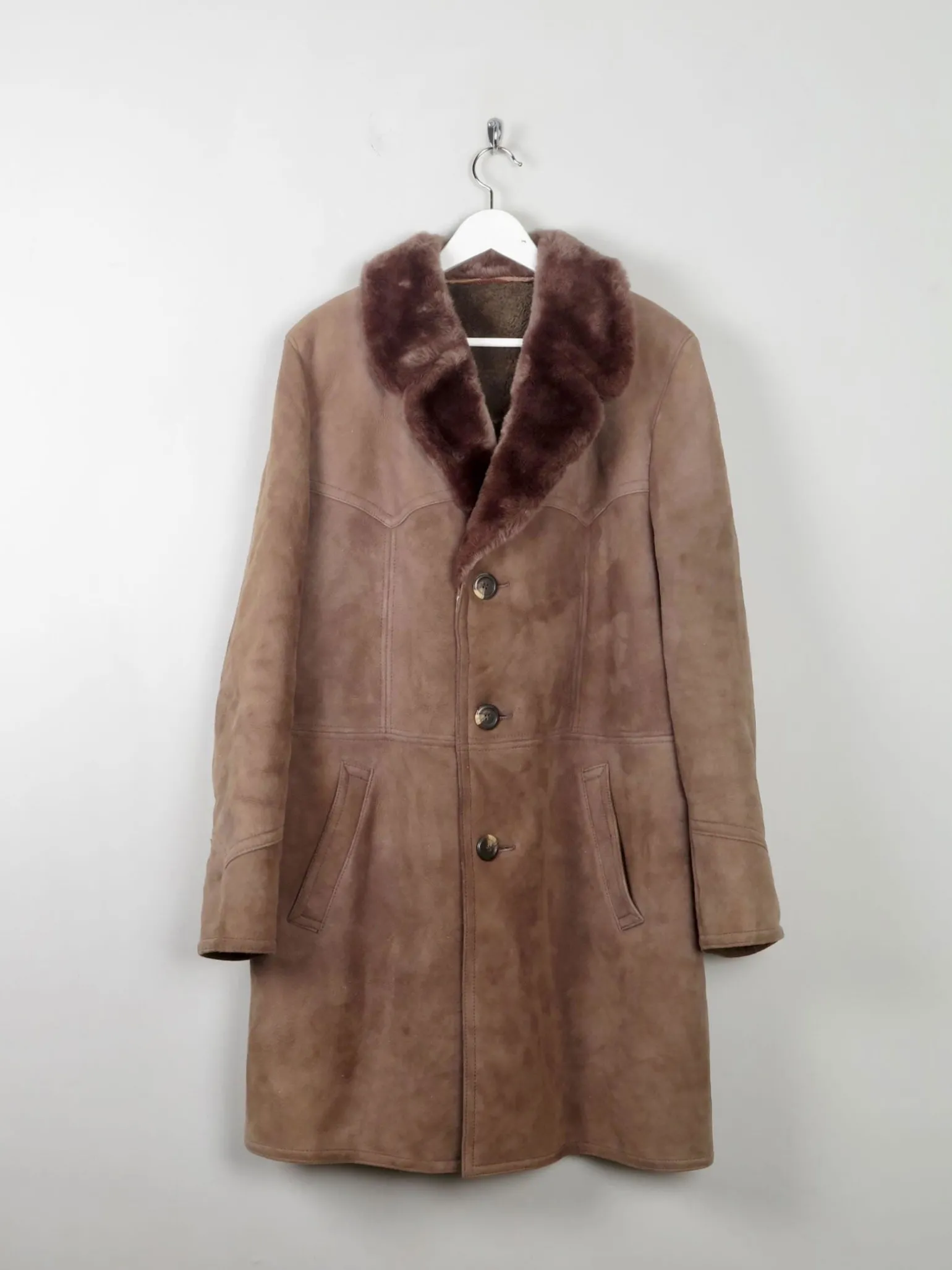 Men's Vintage Sheepskin Coat L