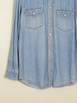 Men's Vintage Shirt Blue Denim S