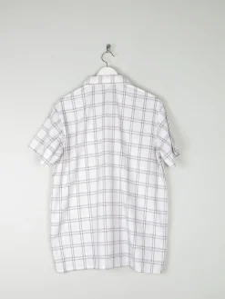 Men's Vintage Shirt 1950s Black & White Check M