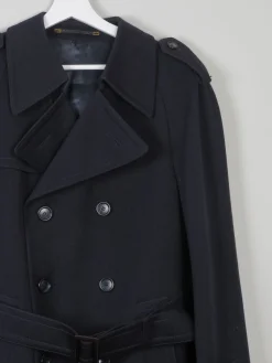 Mens Vintage Short Coat With Belt S