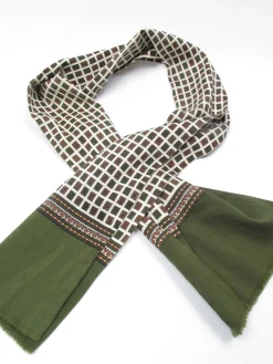 Men's Vintage Silk & Wool Scarf/ Cravat