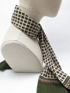 Men's Vintage Silk & Wool Scarf/ Cravat
