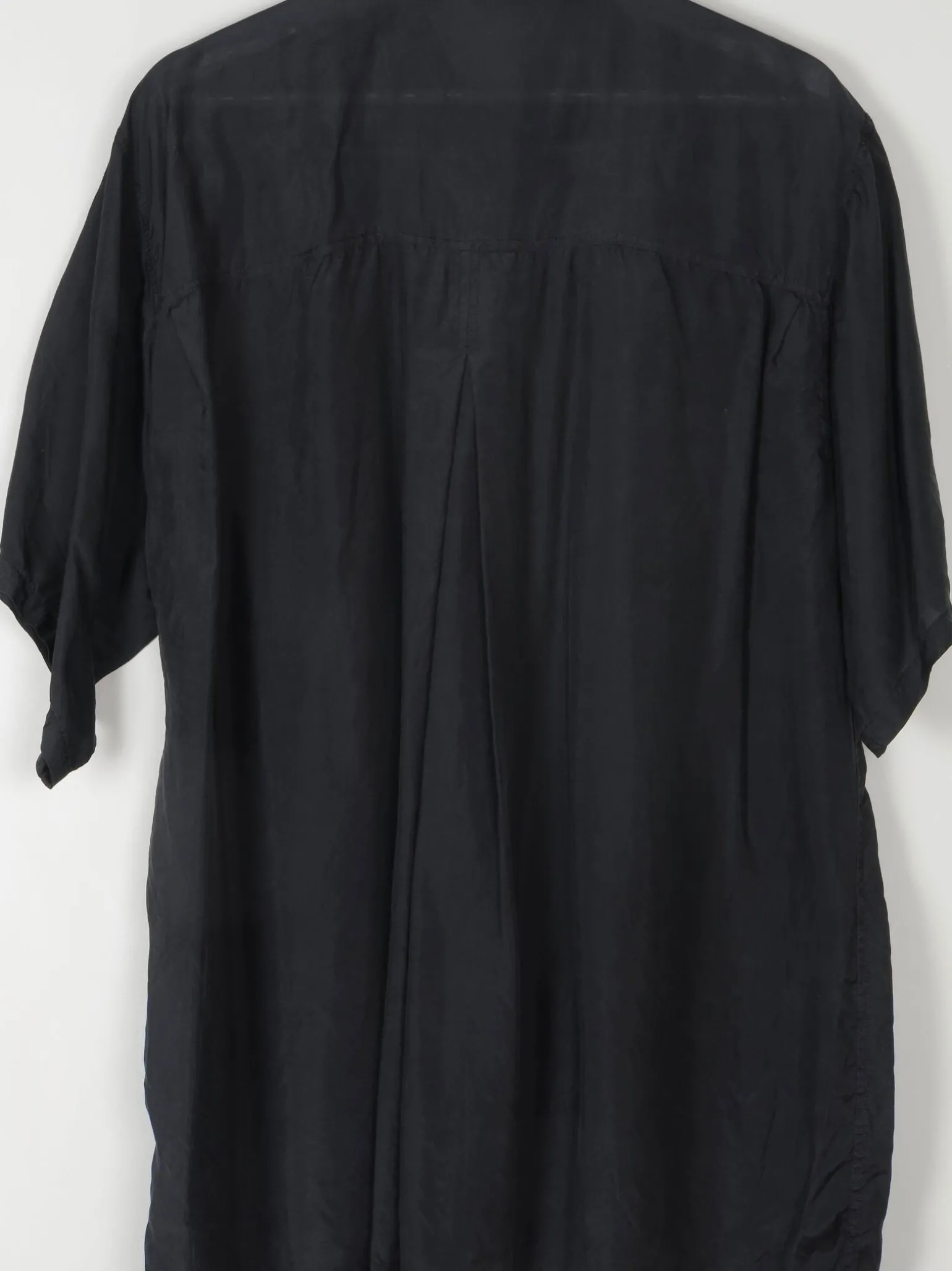Men's Vintage Silk Short Sleeved Shirt L