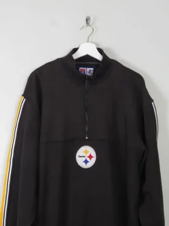 Men's Vintage Steelers Sweatshirt With Zip L