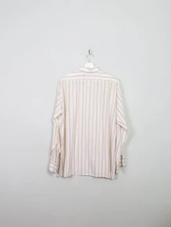 Men's Vintage Striped 1970s Shirt XL