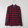 Men's Vintage Style Check Flannel  Shirt M