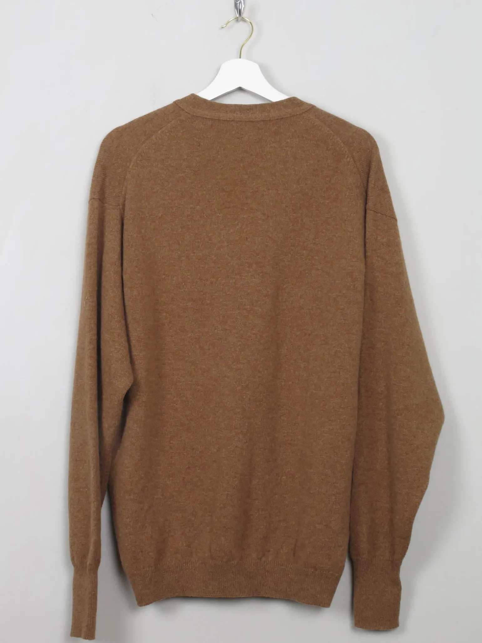 Men's Vintage Tan Coloured Cardigan M