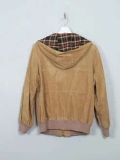 Men's Vintage Tan Cord Bomber Jacket XS