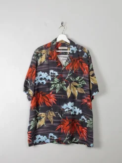 Men's Vintage Tommy Bahamas Silk Hawaiian Shirt XL