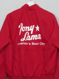 Men's Vintage Tony Lama Red Bomber Jacket S
