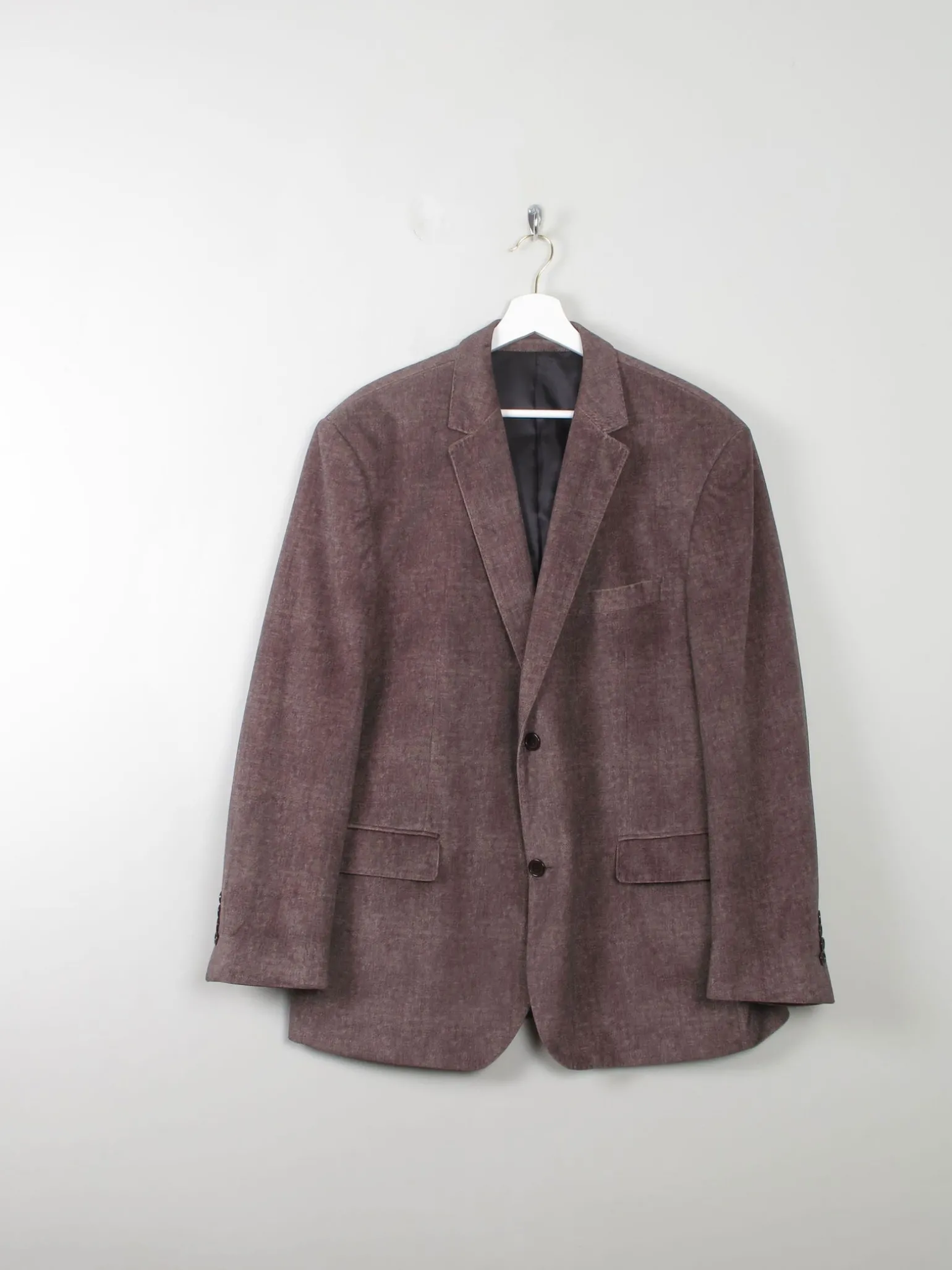Men's Vintage Velvet Jacket With Print 46" /Large
