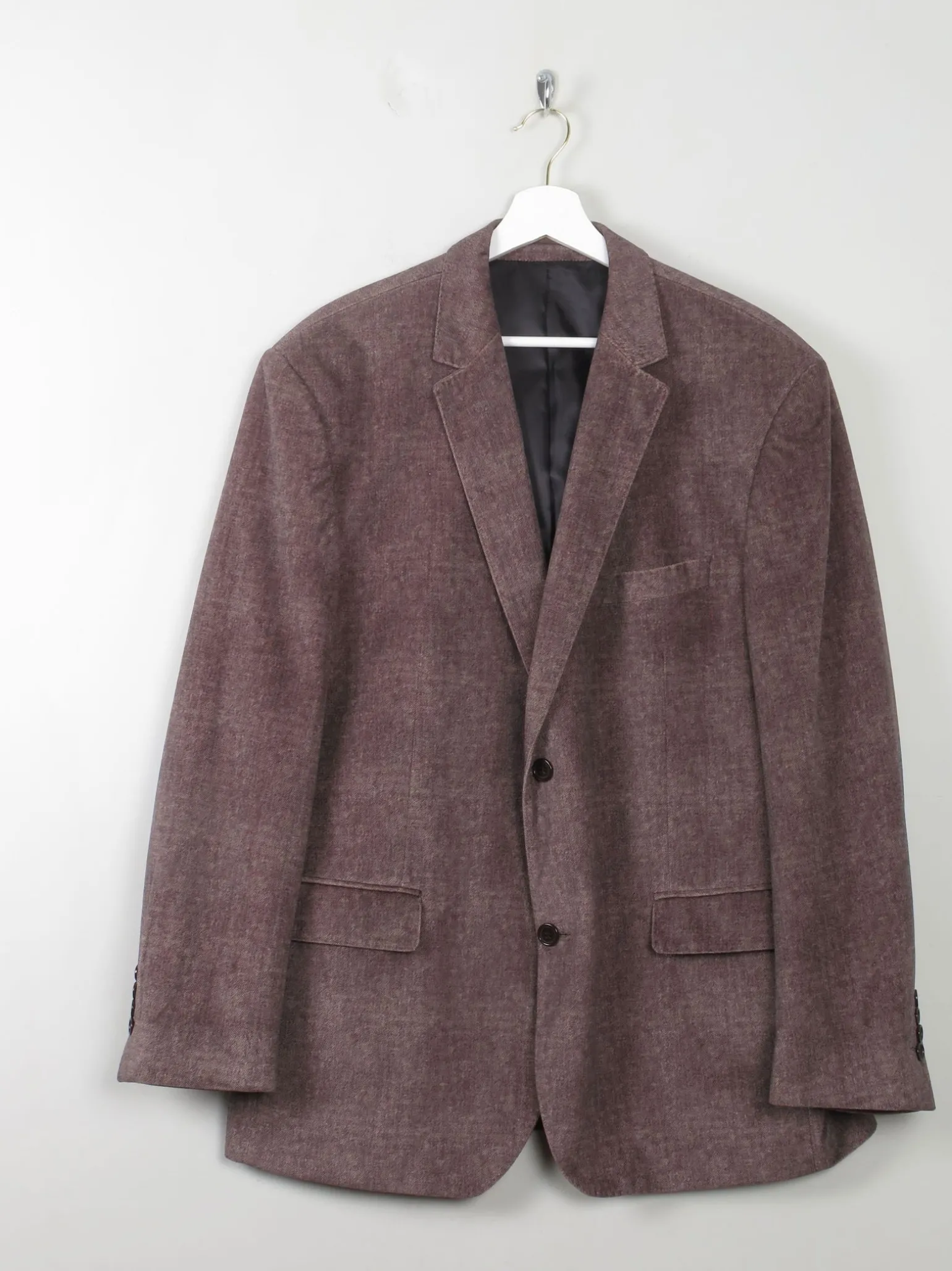 Men's Vintage Velvet Jacket With Print 46" /Large