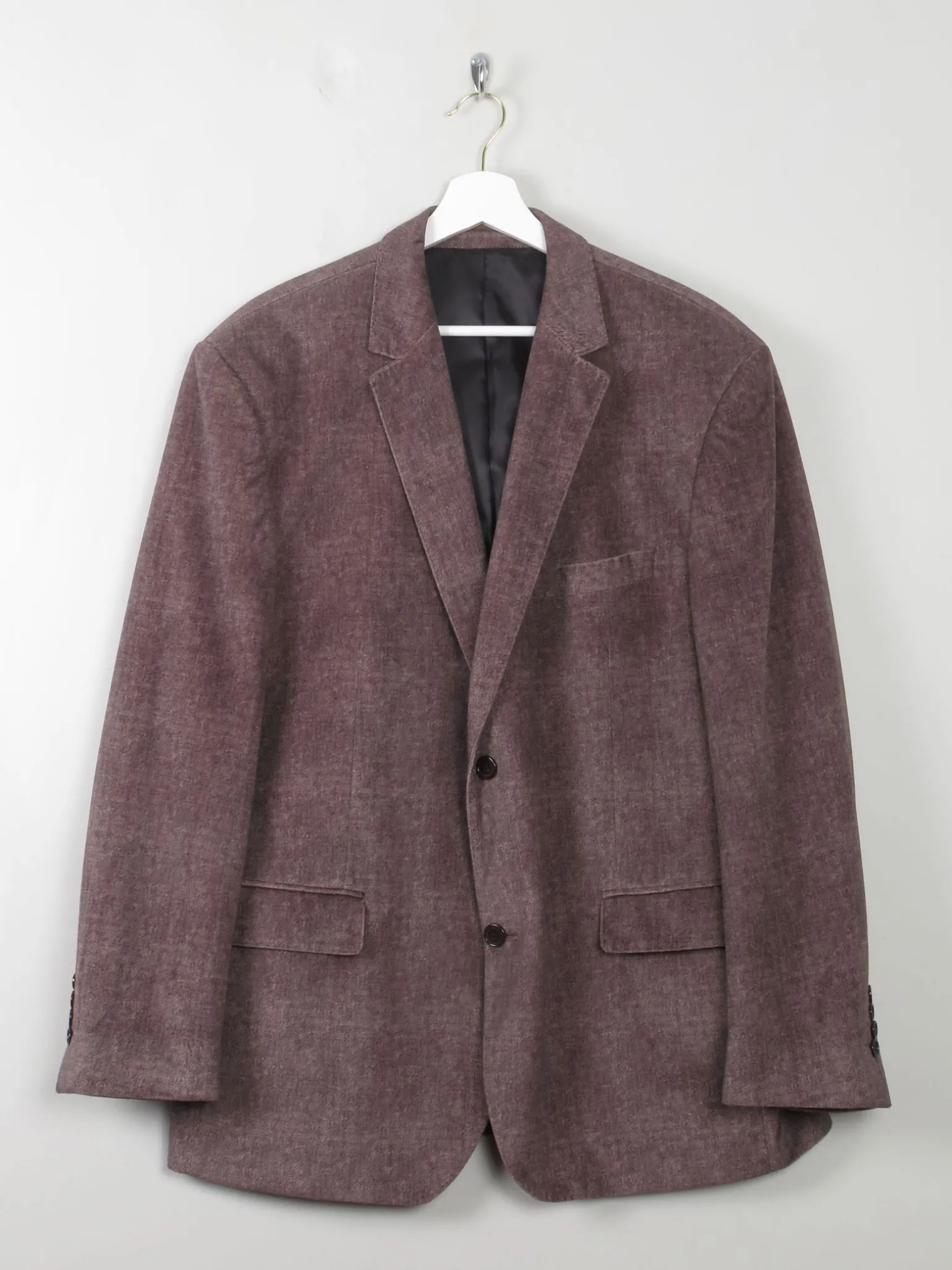 Men's Vintage Velvet Jacket With Print 46" /Large