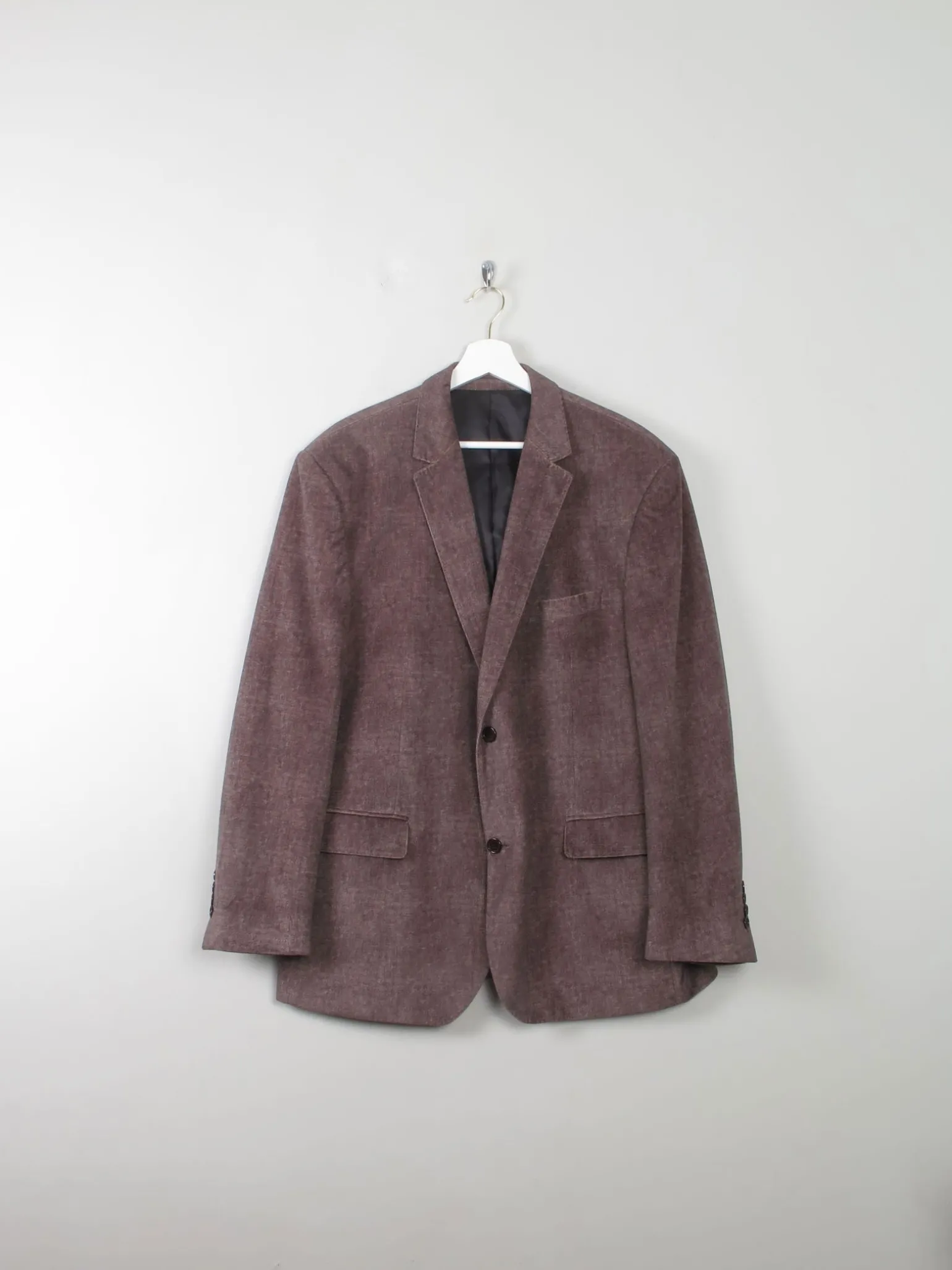Men's Vintage Velvet Jacket With Print 46" /Large
