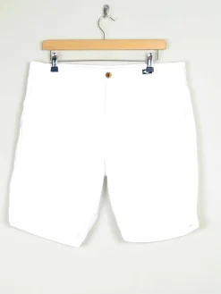 Men's Vintage White Cotton Tommy Hilfiger Shorts 34
