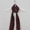 Men's Vintage Wine Patterned Silk Scarf