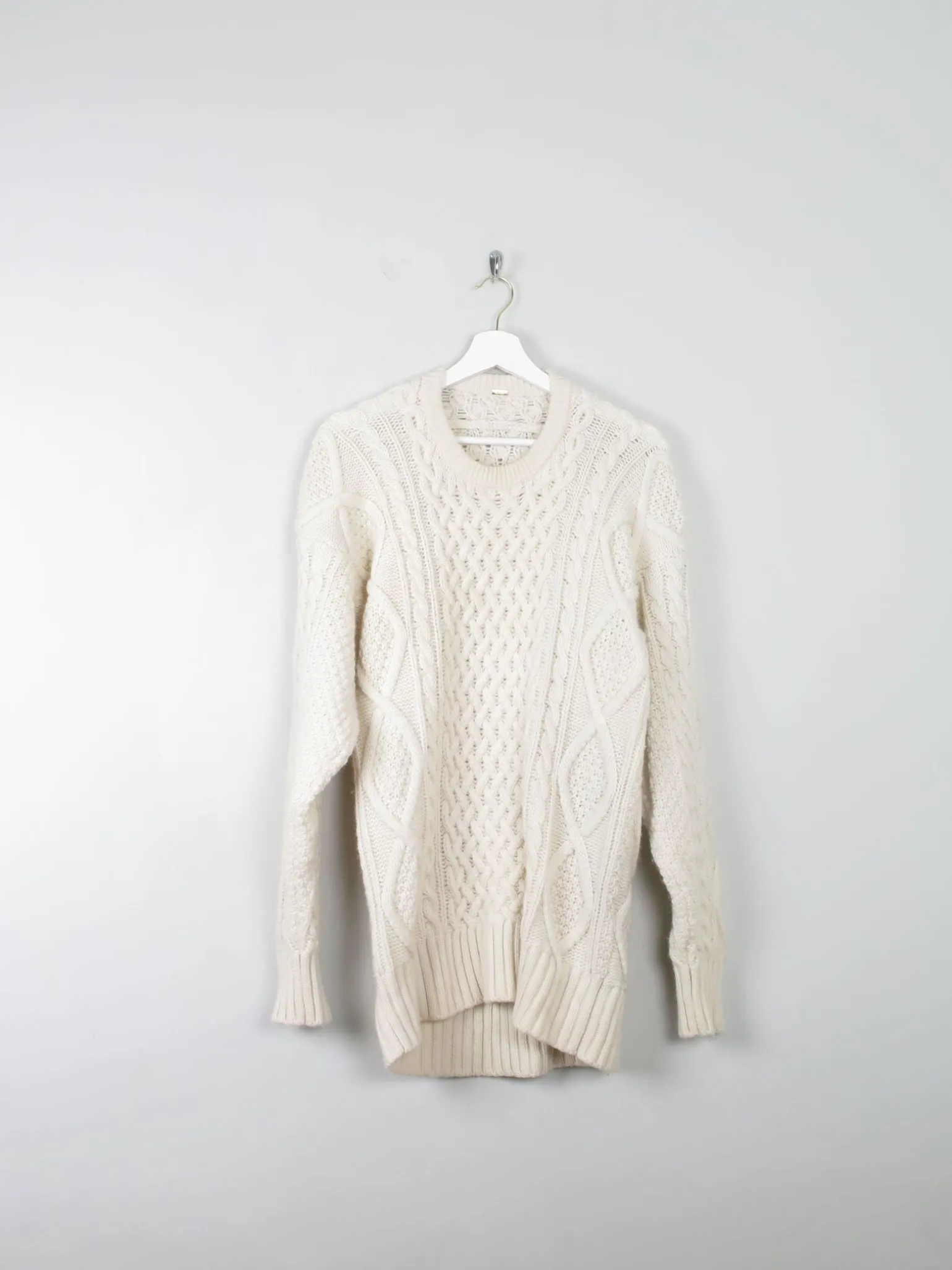Men's Vintage Wool Aran Jumper L