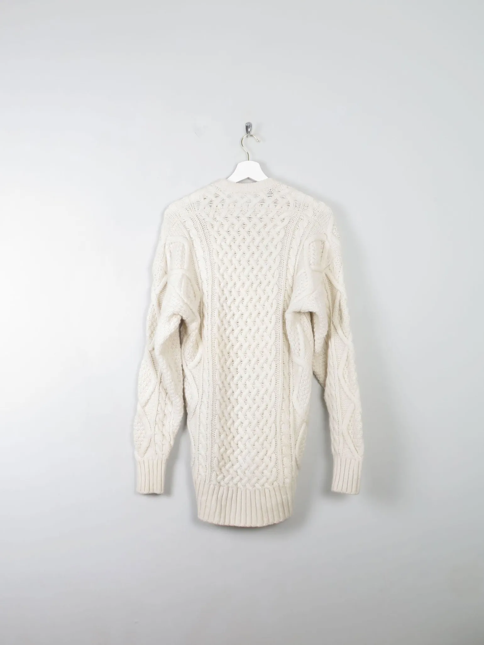 Men's Vintage Wool Aran Jumper L