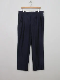 Men's Vintage Wool Blue Trousers 34/31