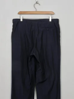 Men's Vintage Wool Blue Trousers 34/31