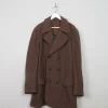 Men's Vintage Wool Brown Short Coat XL/46