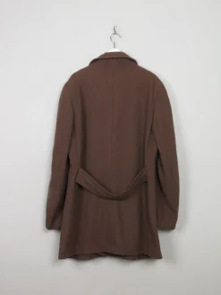 Men's Vintage Wool Brown Short Coat XL/46