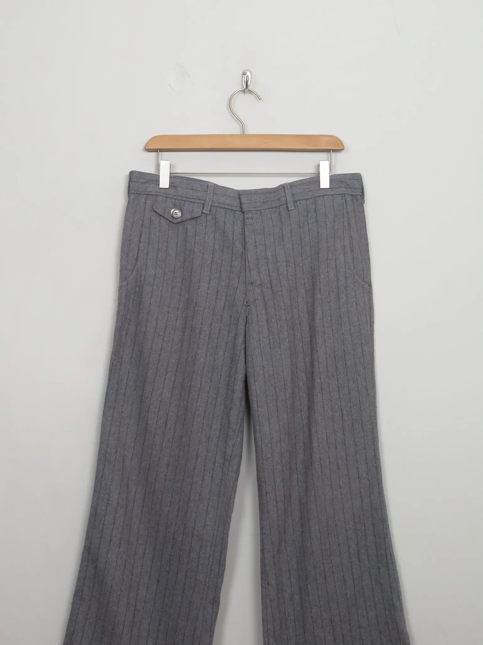 Men's Vintage Wool Farrah Trousers 32"W 31"L