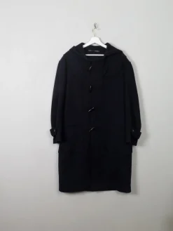 Men's Vintage Wool Rikson Navy Duffle Coat L
