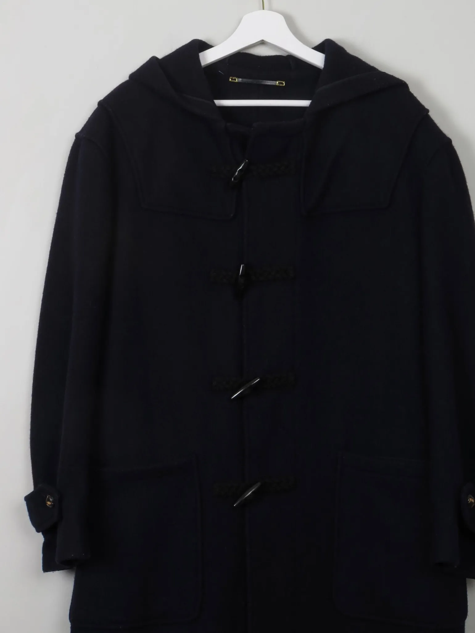 Men's Vintage Wool Rikson Navy Duffle Coat L