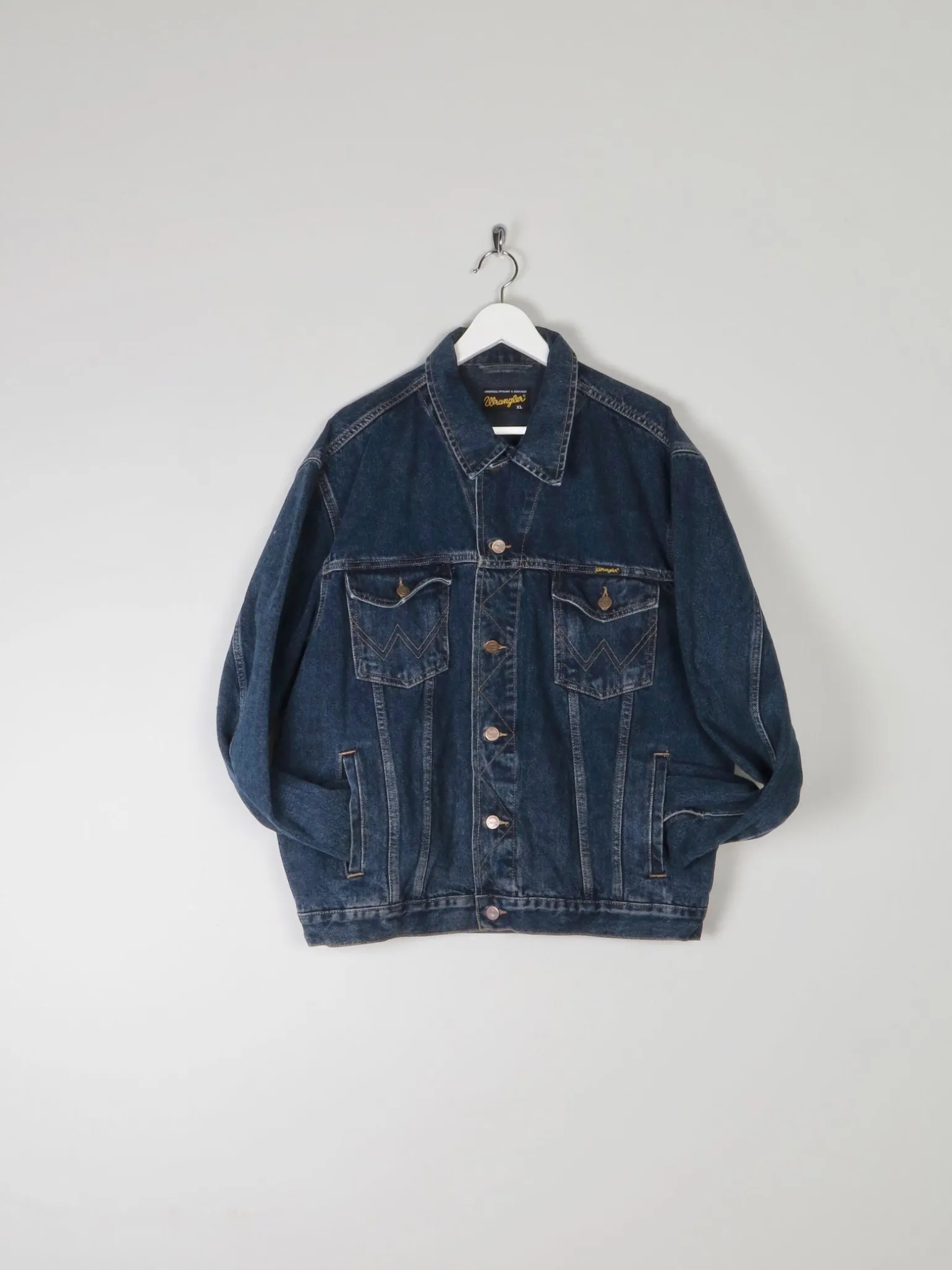 Men’s Vintage Wrangler Blue Oversized Denim Jacket L