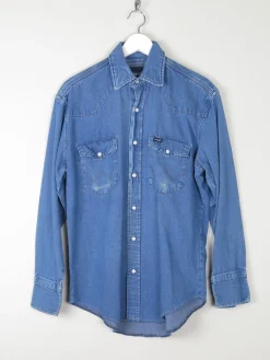 Men's Vintage Wrangler Denim Shirt M