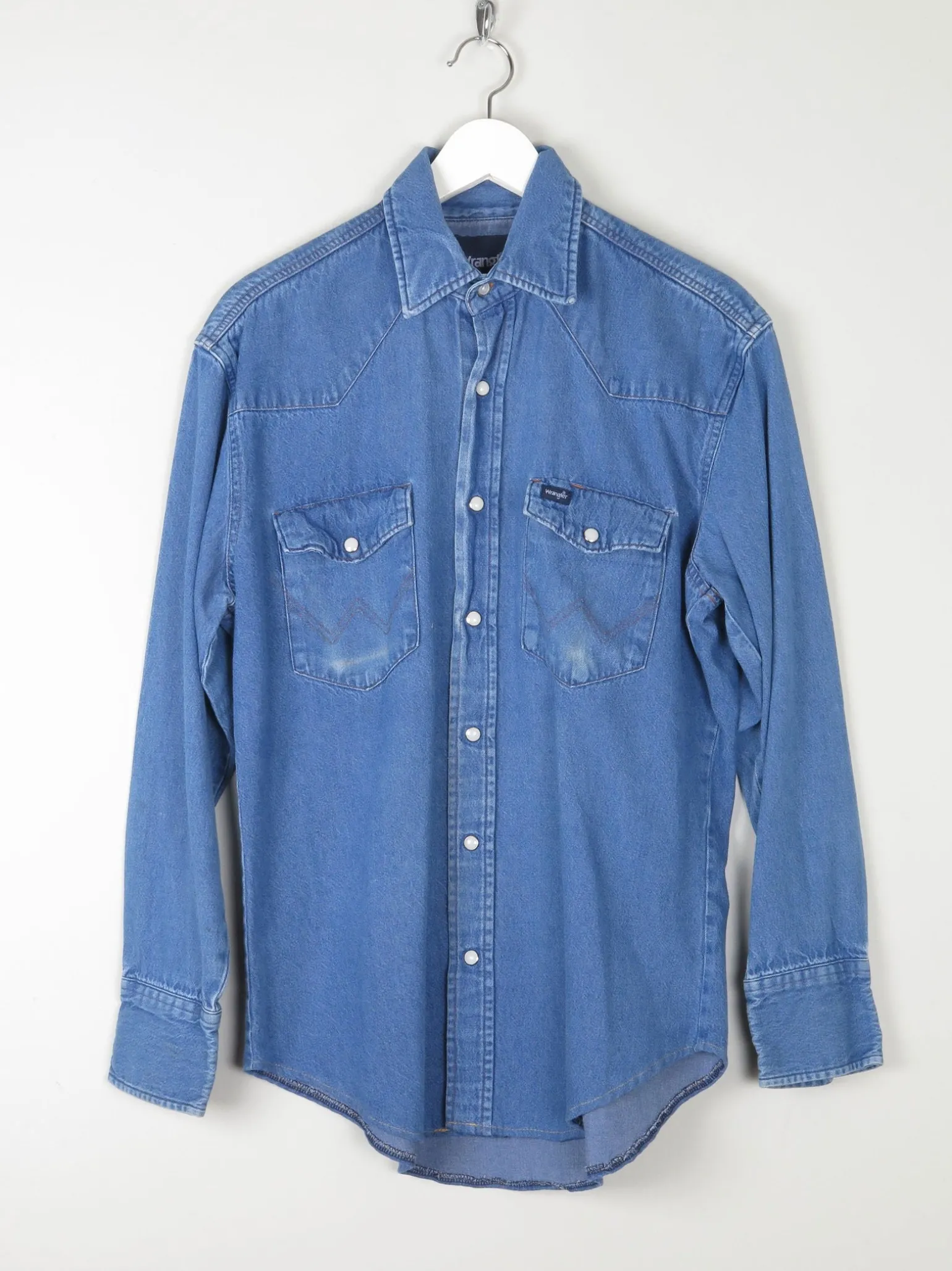Men's Vintage Wrangler Denim Shirt M