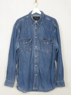 Men's Vintage Wrangler Denim Shirt L