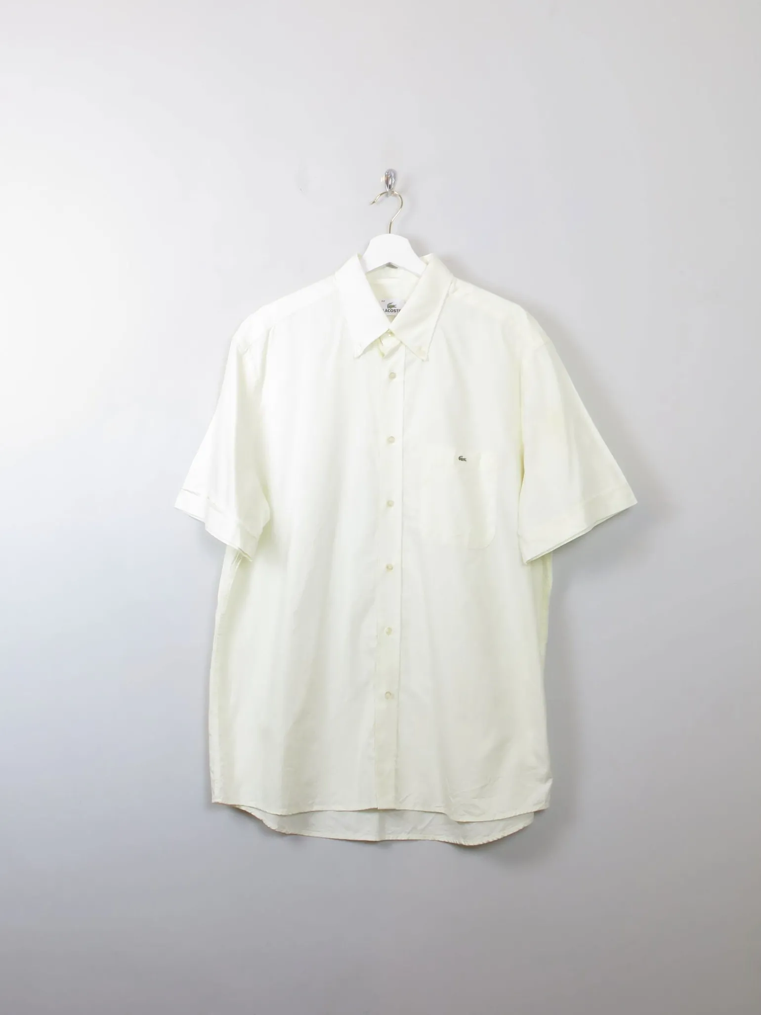 Men's Vintage Yellow Lacoste Shirt L/XL
