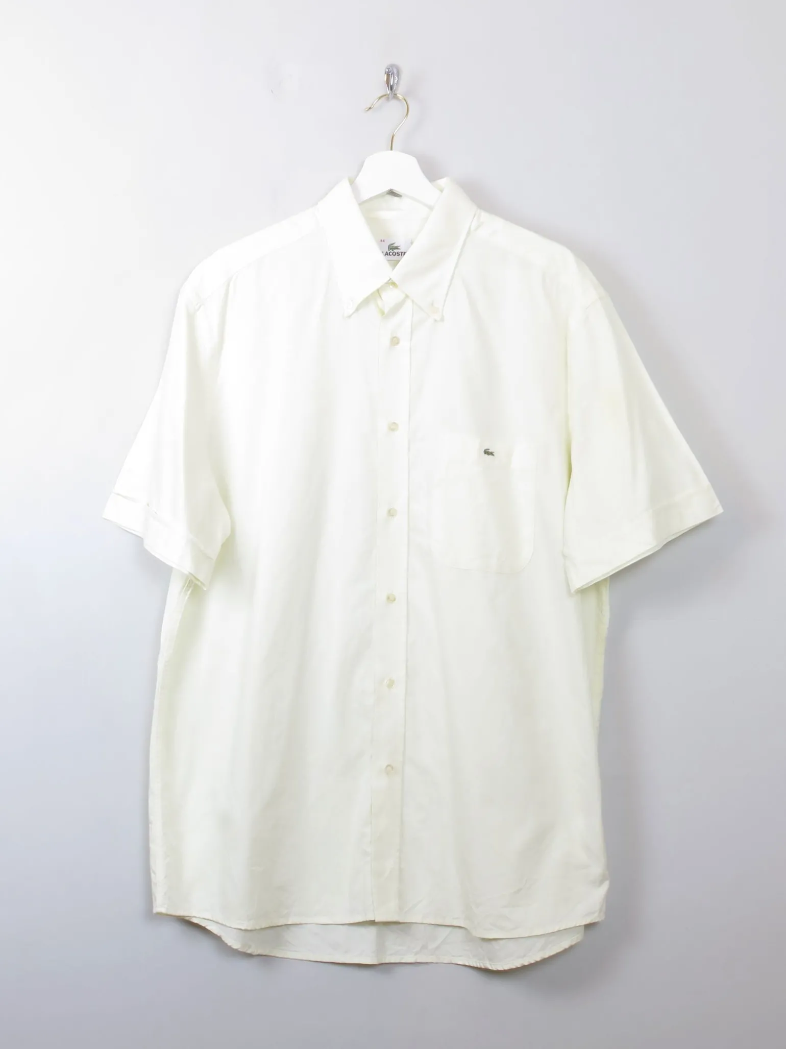 Men's Vintage Yellow Lacoste Shirt L/XL