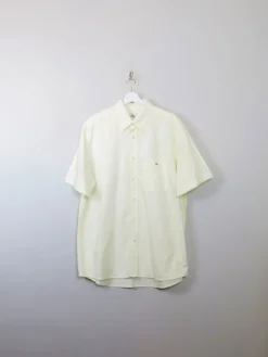 Men's Vintage Yellow Lacoste Shirt L/XL
