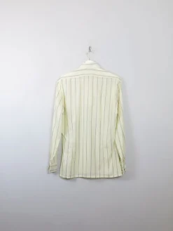 Men's Vintage Yellow Striped Shirt S/M