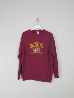 Men's Wine Vintage Embroidered Logo Sweatshirt S/M