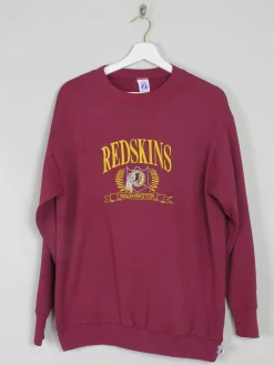 Men's Wine Vintage Embroidered  Logo Sweatshirt S/M