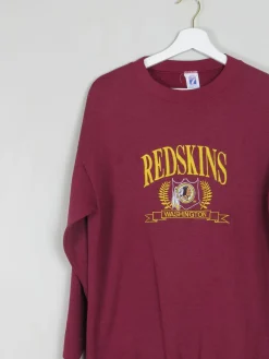 Men's Wine Vintage Embroidered  Logo Sweatshirt S/M