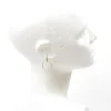 Metal Hoop & Diamante Earrings Gold/Silver