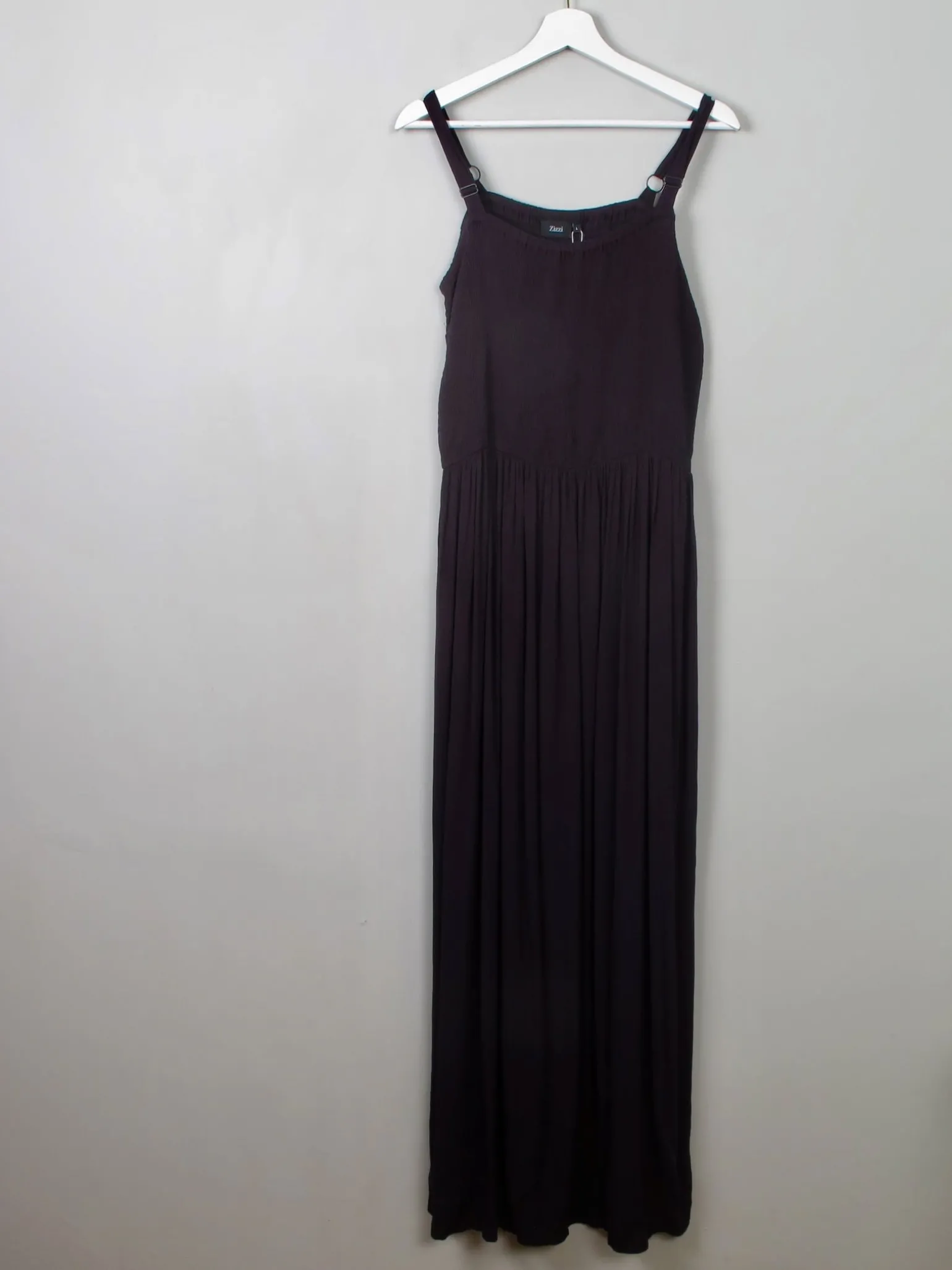 Navy Long Smocked Dress M & L Available New