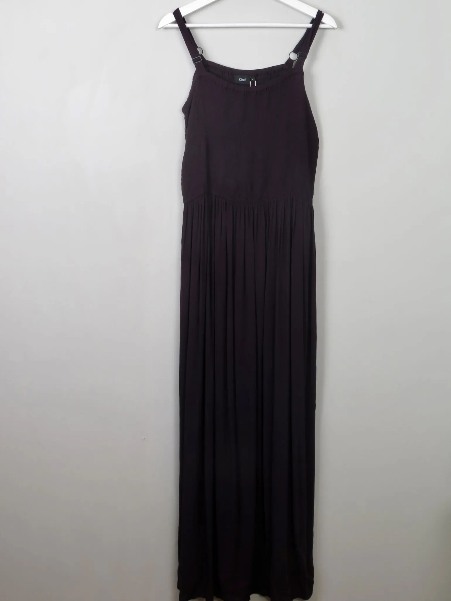 Navy Long Smocked Dress M & L Available New