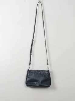 Navy Vintage Leather Cross Body Bag