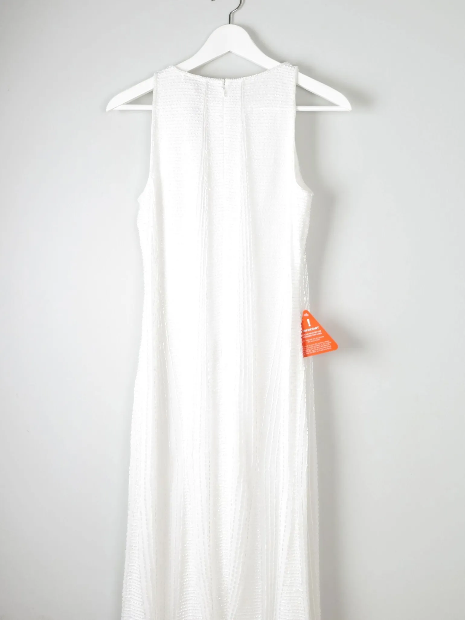 New Vintage Style Beaded Bridal White Dress New 10