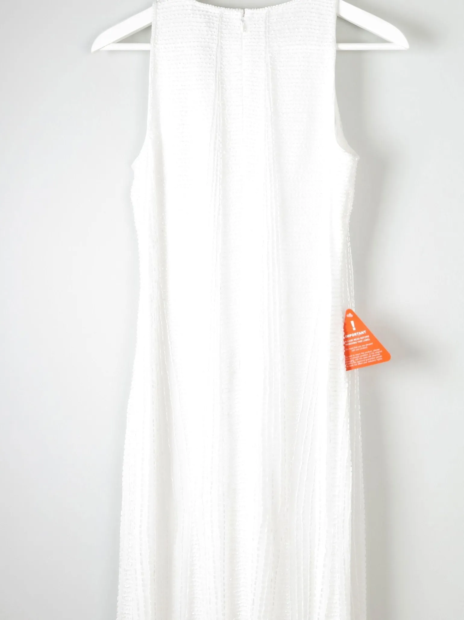 New Vintage Style Beaded Bridal White Dress New 10
