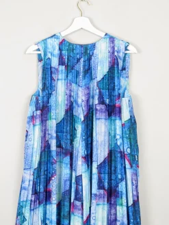 & Other Stories Blue & Purple Graphic Print Dress S