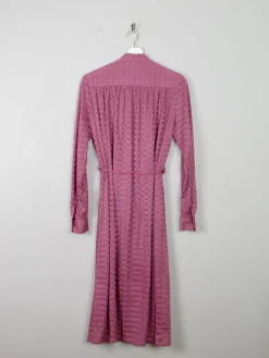 Pink 1970s Vintage Dress Shirt Style M